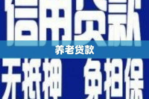 章贡养老贷款