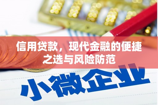 章贡信用贷款，现代金融的便捷之选与风险防范