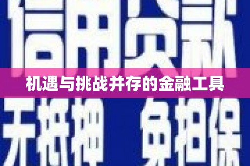 章贡机遇与挑战并存的金融工具