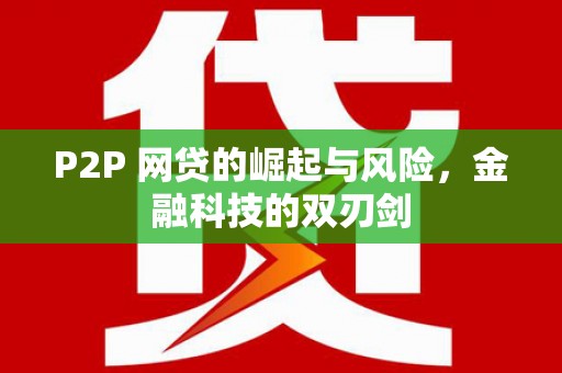 章贡P2P 网贷的崛起与风险，金融科技的双刃剑