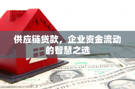 章贡供应链贷款，企业资金流动的智慧之选