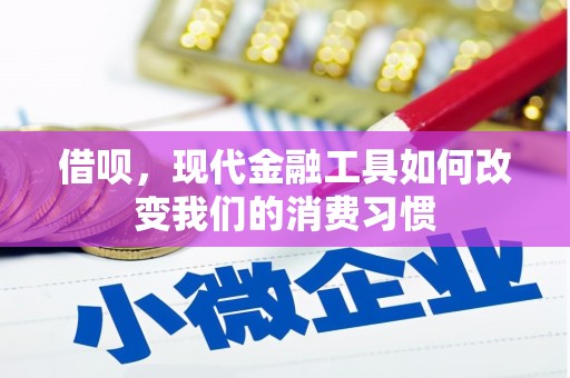 章贡借呗，现代金融工具如何改变我们的消费习惯