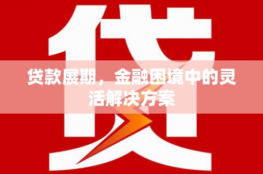 章贡贷款展期，金融困境中的灵活解决方案