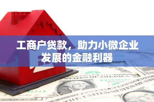 章贡工商户贷款，助力小微企业发展的金融利器