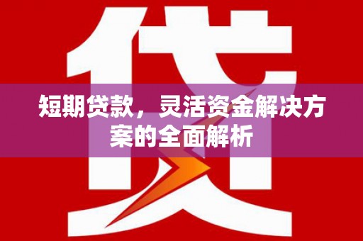 章贡短期贷款，灵活资金解决方案的全面解析