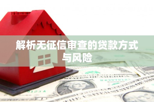 章贡解析无征信审查的贷款方式与风险